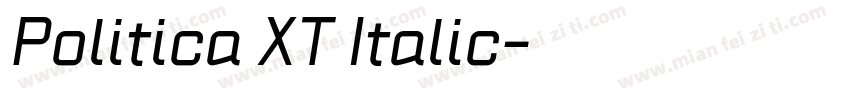 Politica XT Italic字体转换